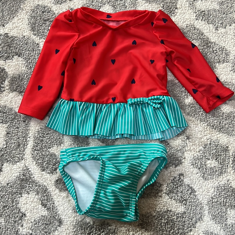 Infant Girl Watermelon Swimsuit